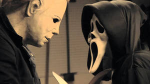 Ghostface Vs Michael Myers Wallpaper