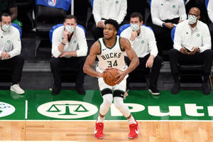 Giannis Antetokounmpo Three-point Shot Wallpaper