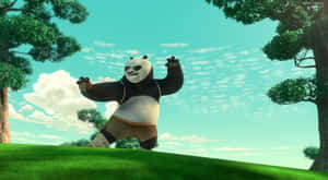 Giant Panda Kung Fu Stance Wallpaper