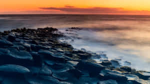 Giants Causeway Sunset Ireland Desktop Wallpaper