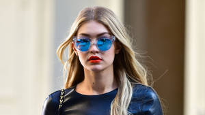 Gigi Hadid Blue Shades Wallpaper