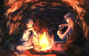Gin And Kite, Two Hunter X Hunter Protagonists Wallpaper