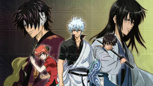 Gintama Main Characters And Villains Wallpaper