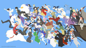 Gintama Minimalist Art Of Characters Wallpaper