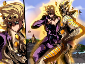 Giorno Giovanna, Ready To Make An Entrance. Wallpaper