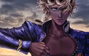 Giorno Giovanna--ready To Take The World By Storm. Wallpaper