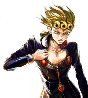 Giorno Giovanna, The Protagonist Of The Popular Manga And Anime Series Jojo's Bizarre Adventure. Wallpaper