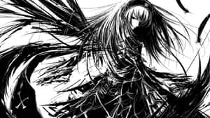 Girl Drawing Edgy Pfp Wallpaper