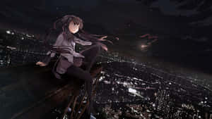 Girl In The City Dark Aesthetic Anime Pfp Wallpaper