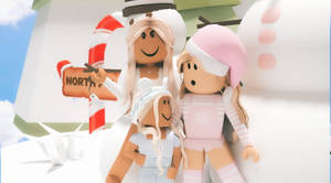 Girl Roblox Character North Pole Wallpaper