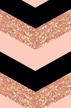 Girl Rose Gold Pattern Wallpaper