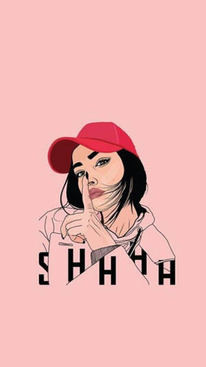 Girl With Red Cap Iphone 11 Wallpaper