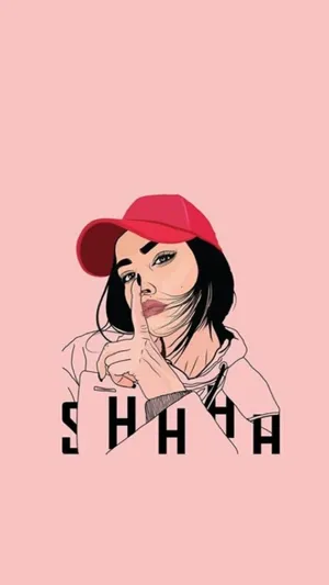 Girl With Red Cap Iphone 11 Wallpaper