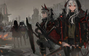Girls Frontline In The Ruins Wallpaper