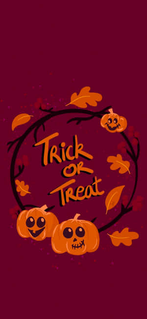 Girly Halloween Maroon Pumpkin Wallpaper