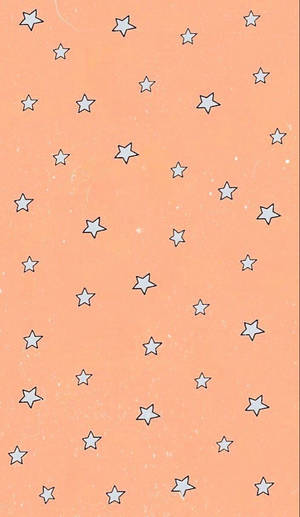 Girly Phone Orange Background Wallpaper