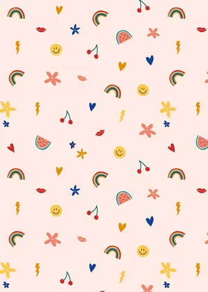 Girly Phone Small Elements Wallpaper