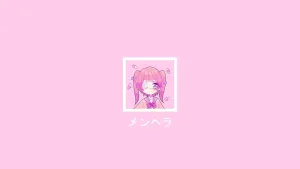 Girly Pink Aesthetic Eyepatch Girl Wallpaper