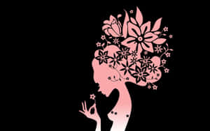 Girly Silhouette Desktop Wallpaper