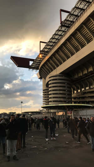 Giuseppe Meazza Stadium Dusk Wallpaper