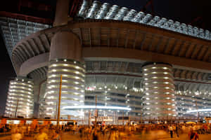 Giuseppe Meazza Stadium Night View Wallpaper