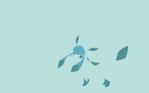 Glaceon Minimalist Art Wallpaper