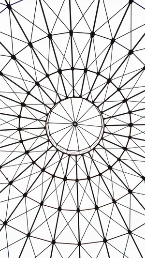 Glass Ceiling All White Phone Background Wallpaper