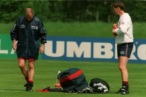 Glenn Hoddle Football Field Practice Wallpaper