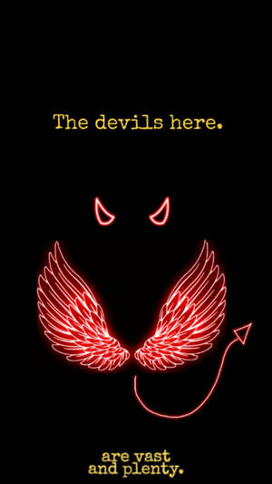 Glimmering Devil Wings Wallpaper