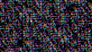 Glitch Effect Colorful Abstract Wallpaper