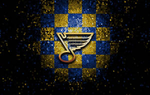Glittery St Louis Blues Logo Wallpaper