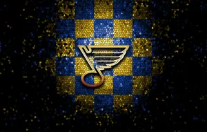 Glittery St Louis Blues Logo Wallpaper