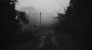 Gloomy Road Black Aesthetic Tumblr Laptop Wallpaper