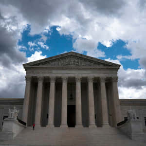Gloomy Supreme Court Building Portrait Wallpaper