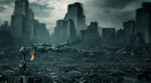 Gloomy Zombie Apocalypse Wallpaper