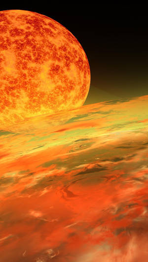 Glorious Sunrise View Of The Planet Venus Wallpaper