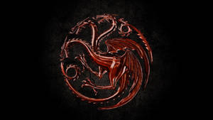 Glossy Embossed House Targaryen Sigil Wallpaper