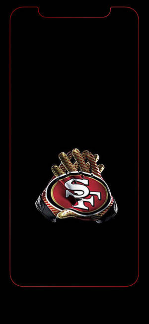 Gloves 49ers Sf Logo In Black Wallpaper