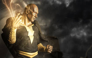 Glowing Black Adam Wallpaper