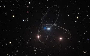 Glowing Cosmic Rings Of A Star In Space Wallpaper