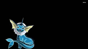 Glowing Eevee As Vaporeon Wallpaper