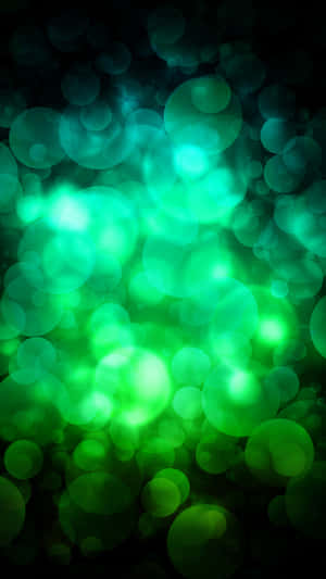 Glowing Green Phone Wallpaper