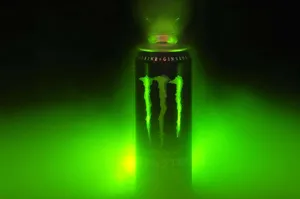 Glowing Monster Energy Drink Bottle Wallpaper