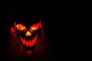 Glowing Skull Red Pfp Wallpaper