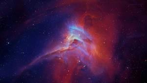 Glowing Star And Nebula Lightshow In The Universe Wallpaper