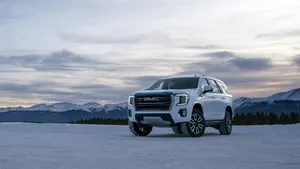 Gmc Yukon In An Icy Place Wallpaper