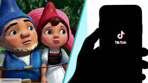 Gnomeo And Juliet With Tiktok App Wallpaper