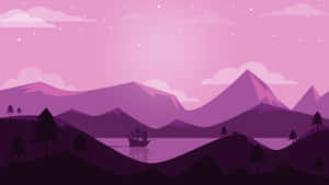 Go Off The Beaten Track And Explore A Minimalist Mountain. Wallpaper