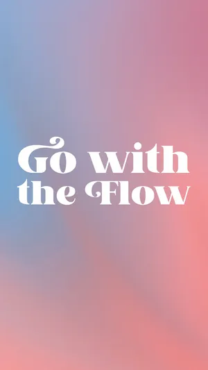 Go With The Flow 80s Retro Vintage Wallpaper
