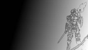 “goblin Slayer’s Armor Outline” Wallpaper